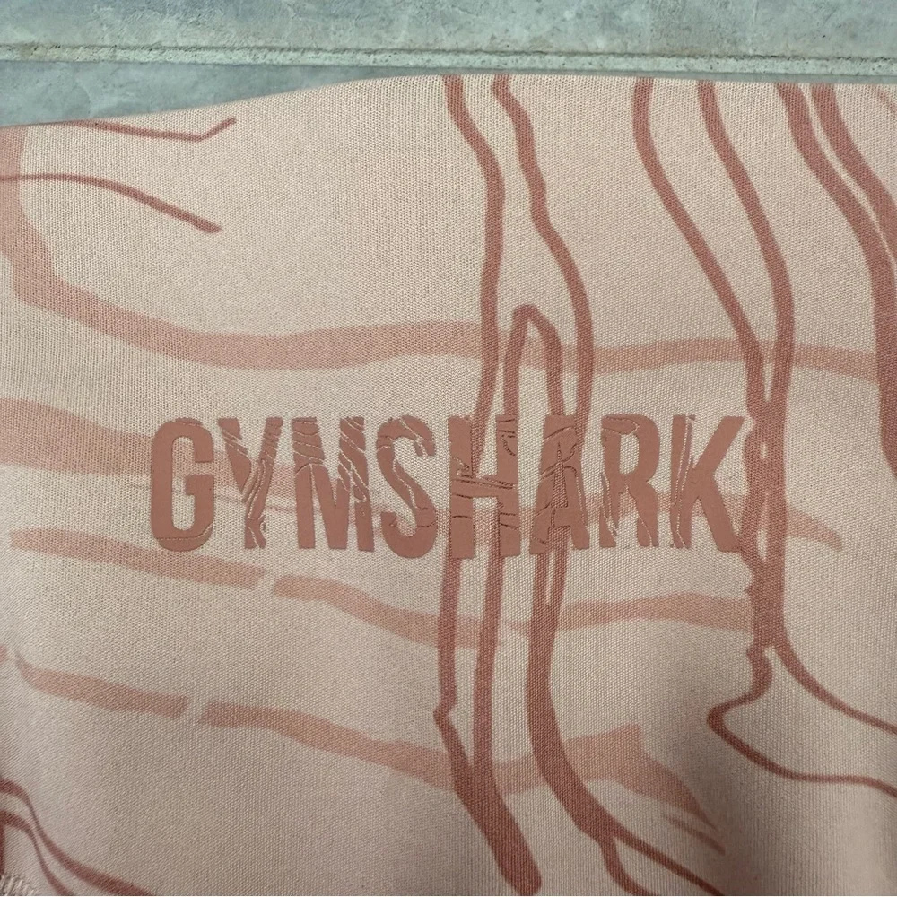 Women’s Gymshark Marbled Biker Shorts Butt Scrunch Lifting Training Size Large - Picture 10 of 14